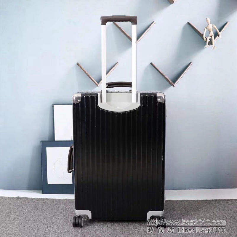 潮牌Suprmem聯名rimowa日默瓦 專櫃雙排萬向靜音飛機輪 航空7系鋁合金 拉箱/拉杆箱 20寸登機箱  xbt1143